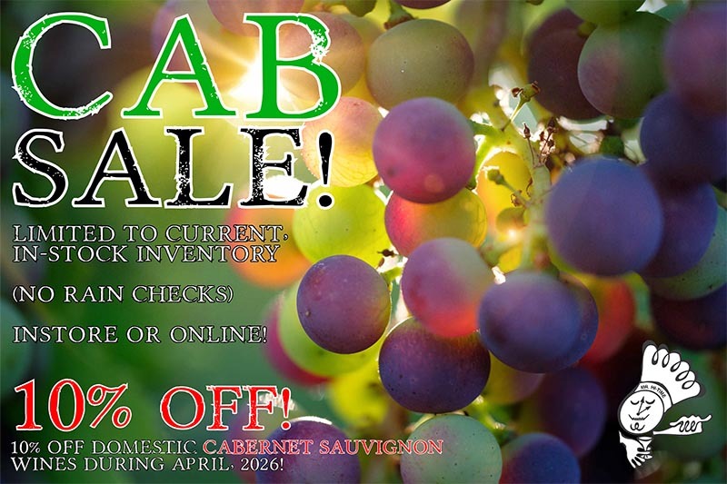 April 10% Off Domestic Cabernet Sauvignon