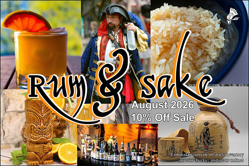 August 10% Off Rum and Sake August 10% Off Rum and Sake