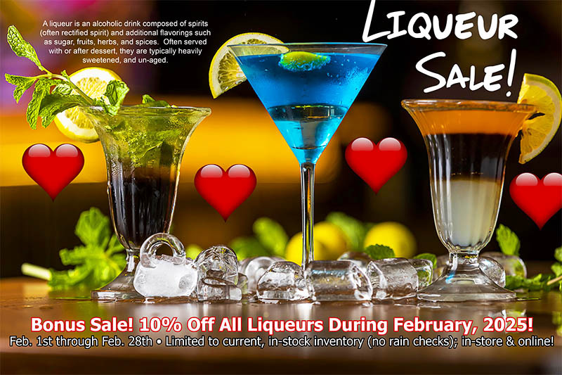 10% Off All Liqueurs